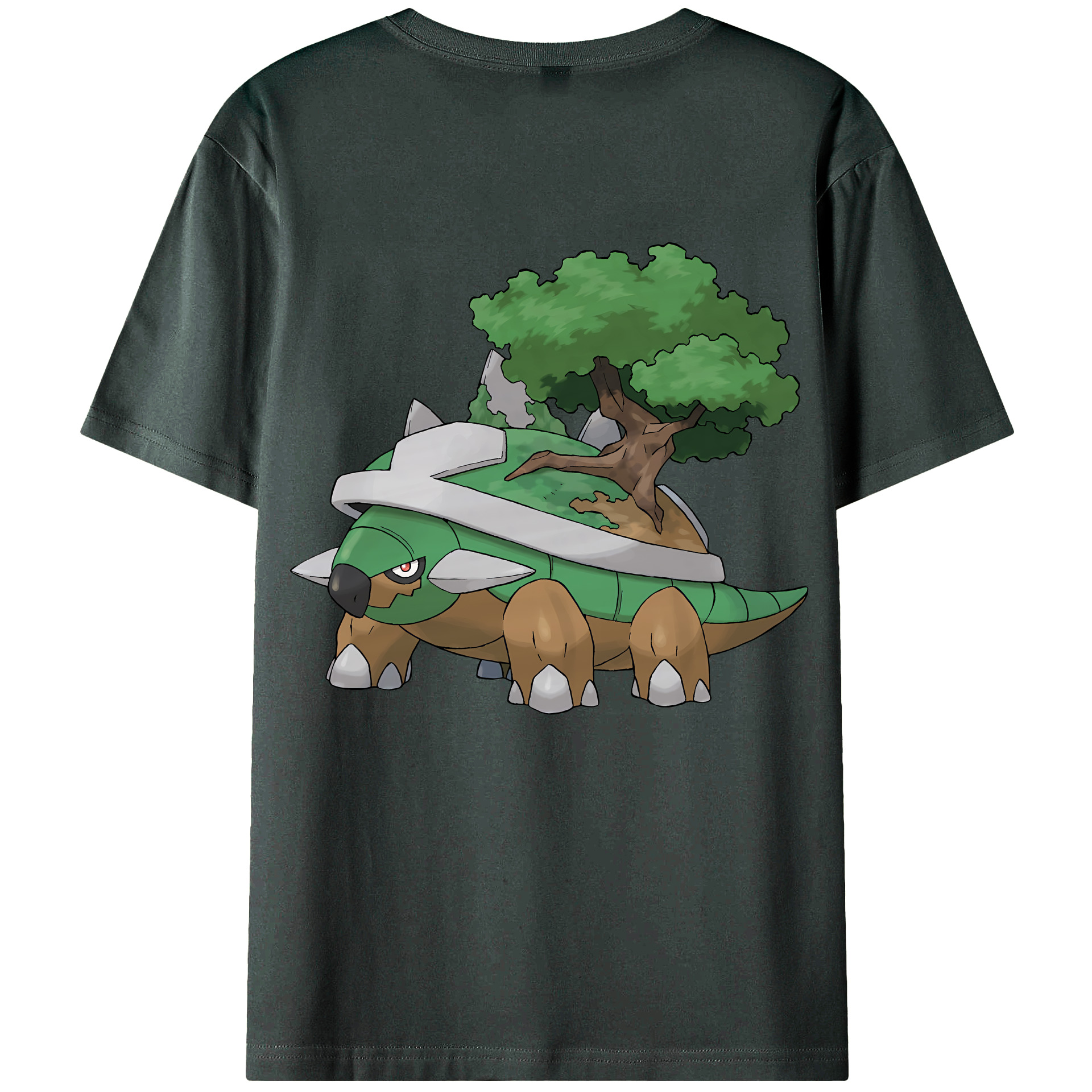 （画像用） ポケットモンスター Pokémon 綿100％ メンズ半袖Tシャツ（バックプリント） 通気性